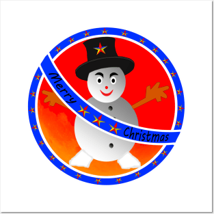 Snowman star of december Posters and Art